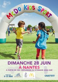 La tournée Mc Do Kids Sport s’arrête à Nantes le dimanche 28 juin. Le dimanche 28 juin 2015 à Nantes. Loire-Atlantique.  10H00